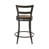 Homelegance By Top-Line Dumont Red Brown 24-inch Swivel Counter Height Chair (Set of 2) Brown Veneer
