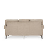 Christopher Knight Home® - Noble House - Burkehaven Contemporary Fabric 3 Seater Sofa with Nailhead Trim