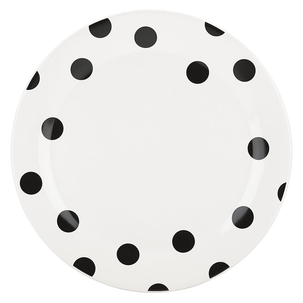 Lenox Kate Spade Deco Dot Dinner Plate White, WHITE STONEWARE 856709