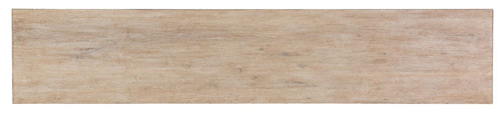 Hooker Furniture Commerce Acacia Console Table With Interlocking Base, Natural Light Finish, Distressed Handcrafted Charm 7228-85007-80