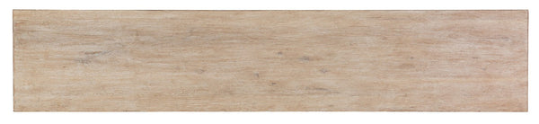 Hooker Furniture Commerce Acacia Console Table With Interlocking Base, Natural Light Finish, Distressed Handcrafted Charm 7228-85007-80