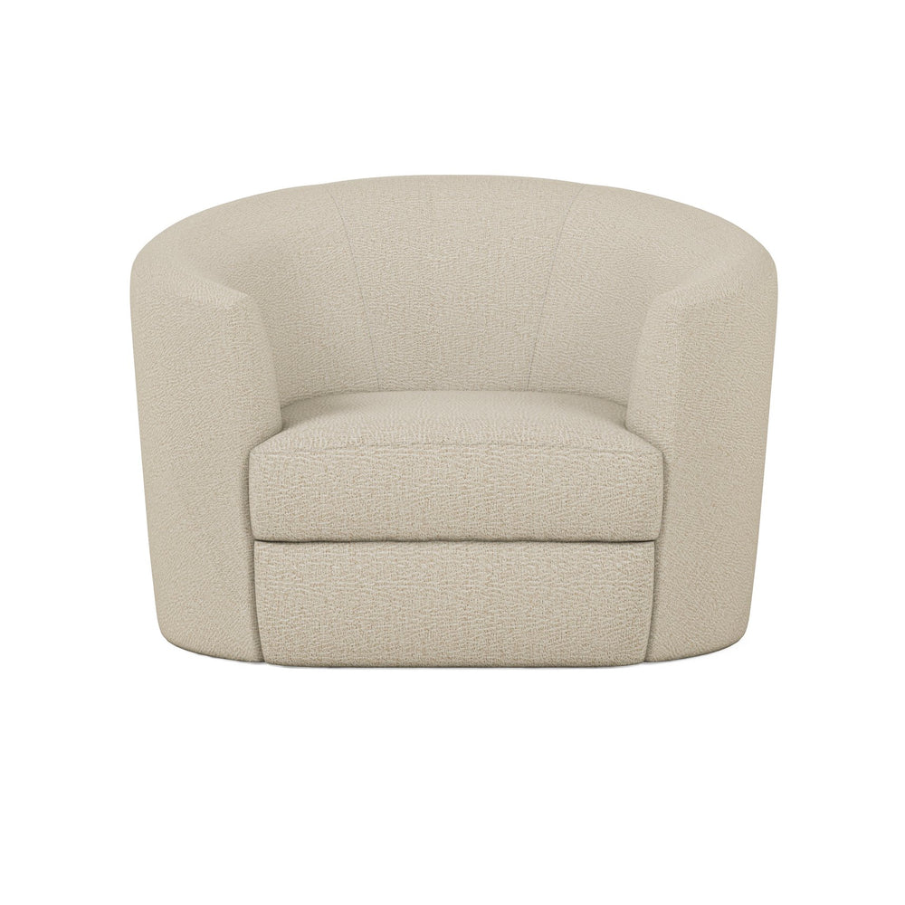 A.R.T. Furniture Moreau Lounge Chair In E-sand – Elegant Curved Design With Removable Cushion For Modern Comfort  Wood,Foam,Fabric 793503-5000
