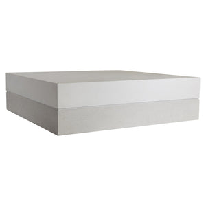 Bernhardt Bernhardt Ellison 54" Square Cocktail Table — Adobe Faux Stone Top, Sandblasted Ash Base, Casters 553011