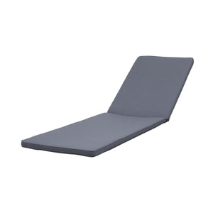 English Elm Nadine Outdoor Chaise Lounge Cushion Water Resistant Full Body Patio Coverage 63493.00CUSH-DGRY