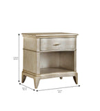 A.R.T. Furniture Starlite Open Nightstand 406141-2227 Silver 406141-2227