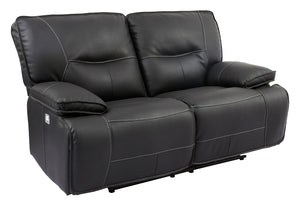 Parker House Parker Living Spartacus - Black Power Reclining Loveseat Black 70% Polyester, 30% PU (W) MSPA#822PH-BLC