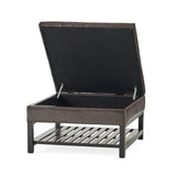 Christopher Knight Home® - Noble House - Miriam Ottoman with Storage and Bottom Rack