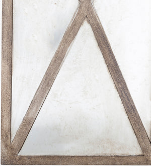 Surya Jaxon Accent Table Lamp - 27" Tall Elegant Glass Design With Soft Linen Shade For Home Lighting Body, Metallic ,Silver,Finial, Metallic ,Silver,Harp, Metallic ,Nickel,Cord, Translucent Glass,Linen Jxlp-001