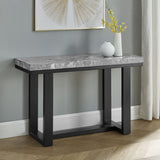 English Elm Steve Silver - Lucca - Marble Sofa Table - Gray