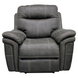 Parker House Parker Living Mason - Charcoal Power Recliner Charcoal 100% Polyester (W) MMA#812PH-CHA