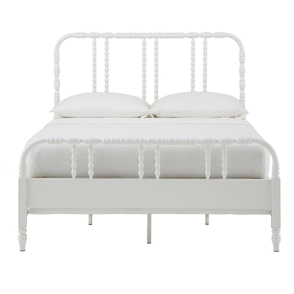Homelegance By Top-Line Ambrose Metal Spool Bed White Metal