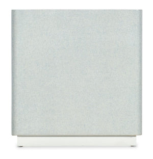 Hooker Furniture Melange Raffia-Wrapped Atlantis End Table With Creamy Tempered Glass Top For Coastal Modern Living 628-80499-02