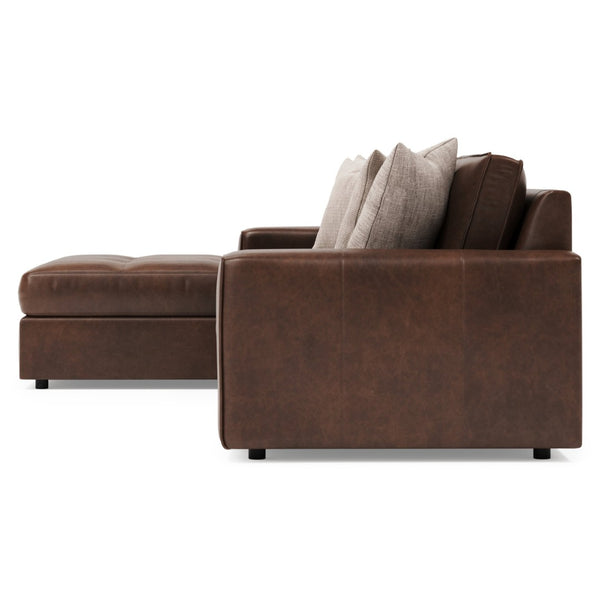 Bernhardt Bernhardt Nest Full Grain Leather Sectional with Deep Cushions for Modern Living Rooms K2237