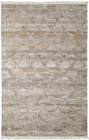 Feizy Rugs Beckett Handwoven Geometric Rug - Eco-friendly Sustainable Pet In Stylish Gray & Beige Tones Tan,Gray,Ivory Pet 8900787fbgegrye10