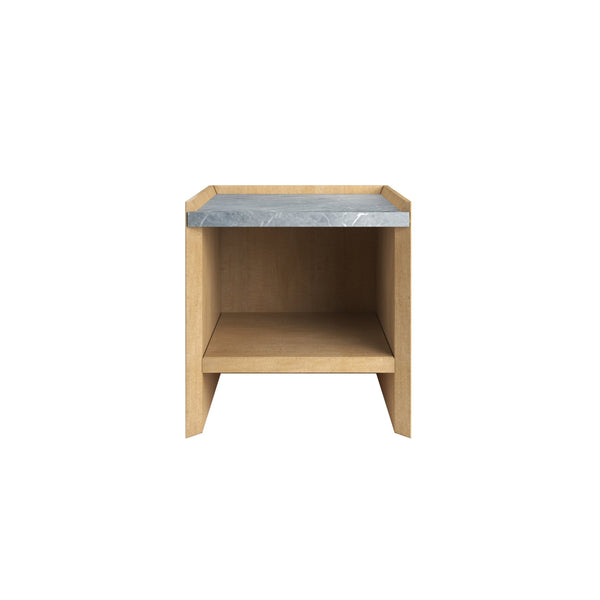 A.R.T. Furniture Loft End Table - Classic Contemporary Design In Figured Maple With Elegant Honed Marble Top & Shelf Brown Material(S), Poplar,Rubberwood,Figured Maple And Marble 335304-1911