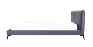 VIG Furniture Eastern King Modrest Burbank Modern Grey Leatherette Bed VGJY-579-GRY-EK