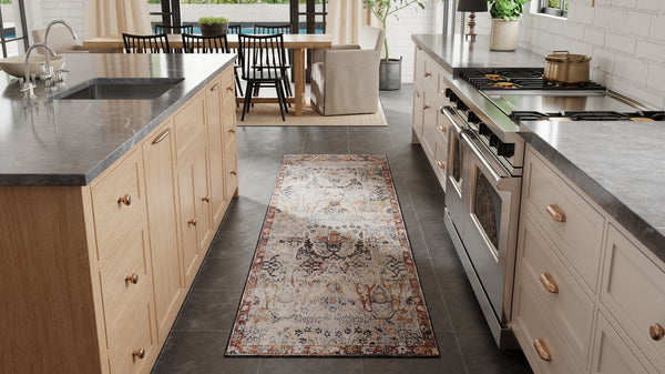 Feizy Rugs Melrose Turkish-crafted Area Rug - Durable, Stain-resistant Textured Weave With Elegant Florals Ivory,Red,Gray Polypropylene,Polyester,Viscose Mel39p2fgryrsti02