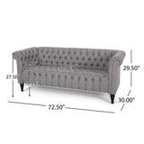 Christopher Knight Home® - Noble House - Barneyville Traditional Chesterfield Sofa With Tufted Cushions