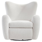 Bernhardt Silvi Fabric Swivel Chair White,Cream Fabric B802SAO