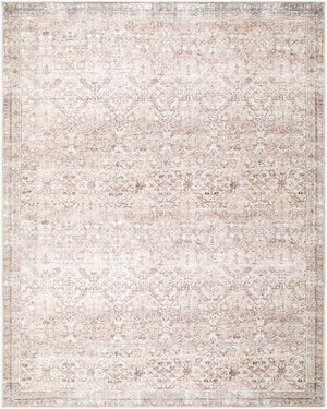 Livabliss Amelia Traditional Chenille Area Rug Machine Woven Plush Low Pile Entryway Accent Blush, Ivory 7'10" x 10' JYAL2300-71010
