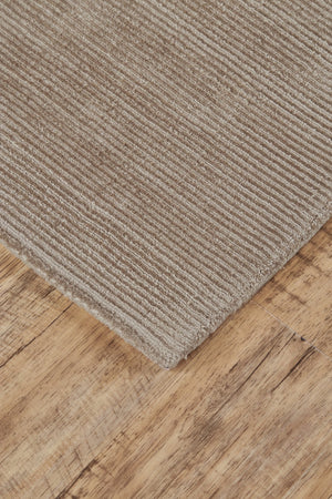 Feizy Rugs Batisse Modern Hand Woven Viscose Rug - Luxurious Low Pile Design For Effortless Style And Elegance Tan,Ivory,Taupe Viscose 6698717fmsh000i10