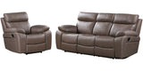 Parker House Theon - Stokes Toffee Manual Reclining Sofa And Recliner Brown 97% Polyester,3% Pu Mthe-41-stof