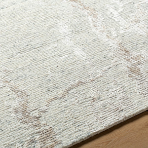 Surya Jaylin 2' X 3' Handmade Tencel & Wool Rug - Modern Style, Durable, Soft, And Unique Indian Craftsmanship Ivory Wool,Tencel Jyl2301-23