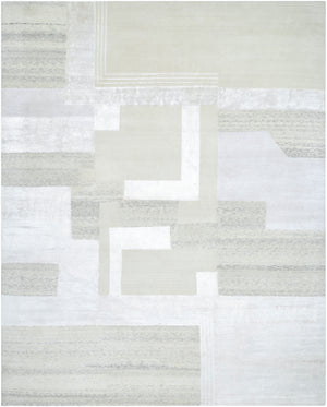 Jaylin JYL-2302 9' x 12' Handmade Rug JYL2302-912  Off-White, Light Silver Surya