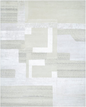 Surya Jaylin 2' X 3' Handmade Tencel & Wool Rug - Modern Style, Durable, Soft, And Unique Indian Craftsmanship Ivory Wool,Tencel Jyl2302-23