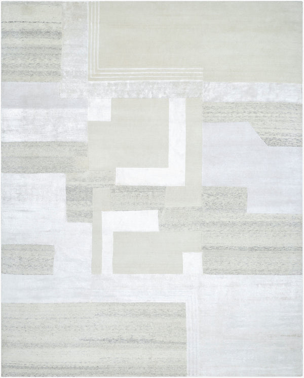 Surya Jaylin 2' X 3' Handmade Tencel & Wool Rug - Modern Style, Durable, Soft, And Unique Indian Craftsmanship Ivory Wool,Tencel Jyl2302-23