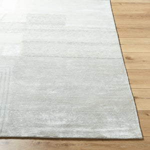 Jaylin JYL-2302 9' x 12' Handmade Rug JYL2302-912  Off-White, Light Silver Surya