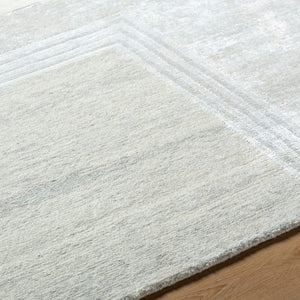 Surya Jaylin 2' X 3' Handmade Tencel & Wool Rug - Modern Style, Durable, Soft, And Unique Indian Craftsmanship Ivory Wool,Tencel Jyl2302-23