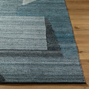 Livabliss Jocelyn Handwoven Flatweave Rug Recycled Pet Yarn Indoor Outdoor Entryway Accent Slate Gray, Cha 8' x 10' JYN2300-810