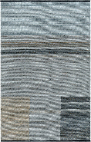 Livabliss Jocelyn Handwoven Recycled Pet Flatweave Rug for Entryways Patios and Compact Spaces Slate Gray, Cha 9' x 12' JYN2301-912
