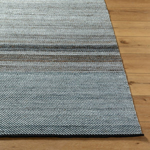 Livabliss Jocelyn Handwoven Recycled Pet Flatweave Rug for Entryways Patios and Compact Spaces Slate Gray, Cha 9' x 12' JYN2301-912