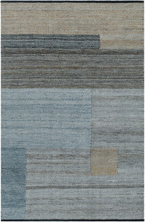 Livabliss Jocelyn Handwoven Flatweave Area Rug Recycled Pet Yarn Indoor Outdoor Living Room Slate Blue, Cha 8' x 10' JYN2303-810