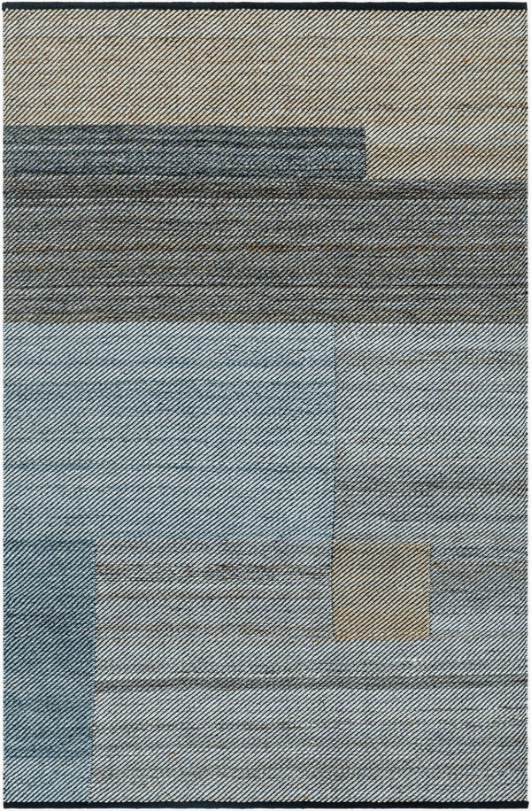 Livabliss Jocelyn Handwoven Flatweave Area Rug Recycled Pet Yarn Indoor Outdoor Living Room Slate Blue, Cha 8' x 10' JYN2303-810