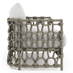 Bernhardt Bernhardt Nodi Outdoor Sofa With Shiitake Open-Rope Weave, Deep Cushions & Weather-Resistant Design - Made to Order O4416B