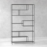 Parker House Crossings Serengeti Bookcase Sandblasted Fossil Grey Iron SER#330