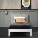 English Elm Steve Silver - Nix - Twin Platform Bed - White