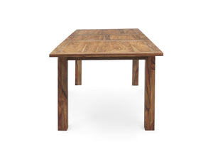 Porter Designs Porter Urban Solid Sheesham Wood Dining Table With Butterfly Leaf – Eco-friendly, Modern Design Natural Wood 07-117-01-4005