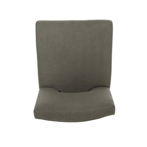 English Elm Christopher Knight Home® - BARSTOOL Grey Fabric Upholstered Padded Seat with Sturdy Eco Wooden Frame — Comfortable Durable Design 73531.00DPGRY