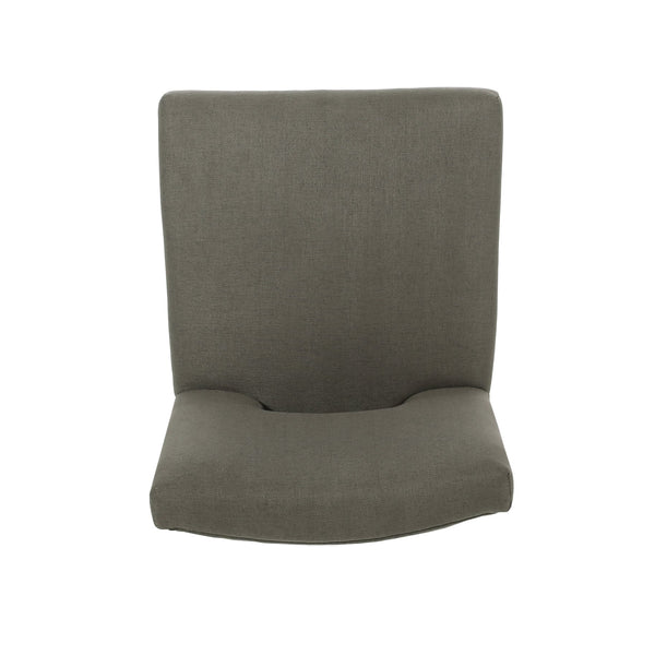 English Elm Christopher Knight Home® - BARSTOOL Grey Fabric Upholstered Padded Seat with Sturdy Eco Wooden Frame — Comfortable Durable Design 73531.00DPGRY