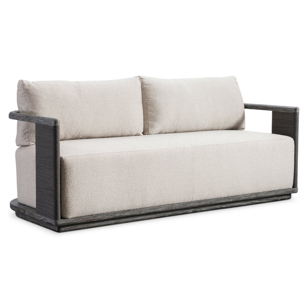 Bernhardt Bernhardt Andros Outdoor Sofa Teak Base Rope Wrapped Panels Deep Patio Seating O2787A