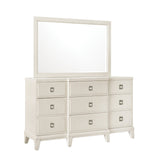 Samuel Lawrence Furniture Madison Beveled Dresser Mirror in a Grey-White Wash Finish S916-030 S916-030-SAMUEL-LAWRENCE