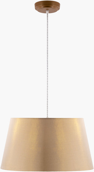 Surya Jazlyn Pendant Lighting - Stylish 18"L X 18"W Cotton & Metal Fixture For Elegant Home Illumination Fixture, Gold Cotton,Iron Jzl-001