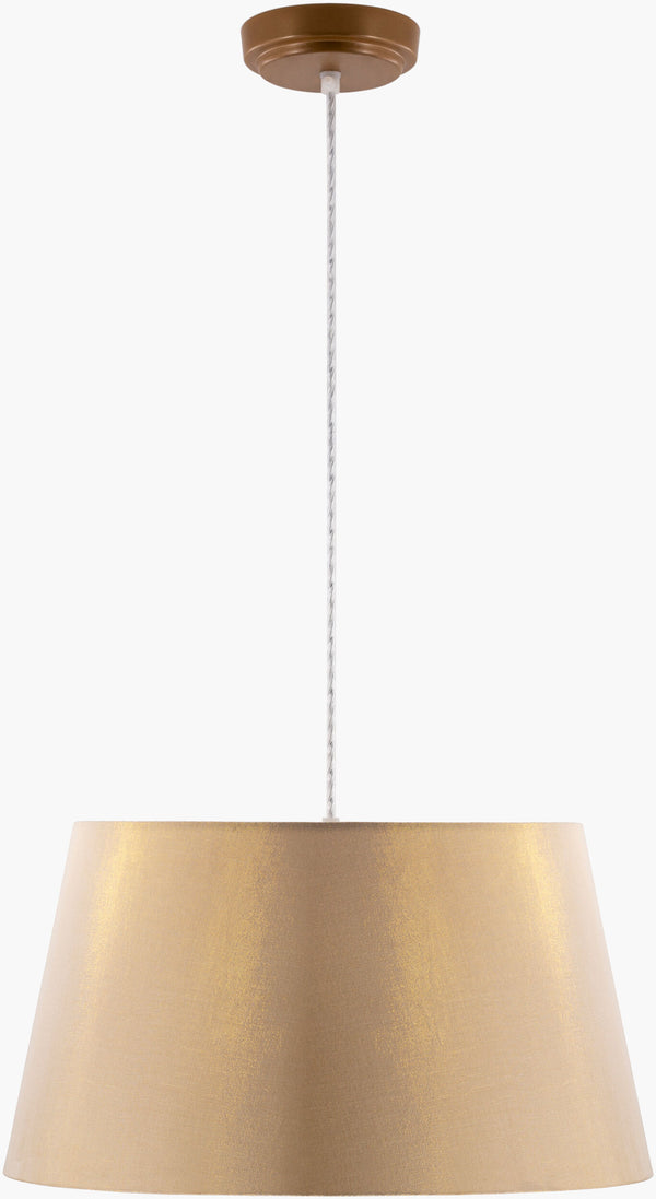 Surya Jazlyn Pendant Lighting - Stylish 18"L X 18"W Cotton & Metal Fixture For Elegant Home Illumination Fixture, Gold Cotton,Iron Jzl-001