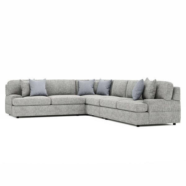 Bernhardt Bernhardt Serena Sectional With Low-Profile Frame And Deep Cushions For Modern Comfort And Style - Made to Order Grey K2029