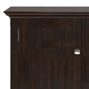 English Elm Bedford Sideboard Buffet - Handcrafted Dark Tobacco Brown Storage With Timeless Transitional Style B136P158488