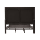 West End Loft Upholstered California King Bed Brown with Tuxedo Finish P361-BR-K5 Pulaski Furniture